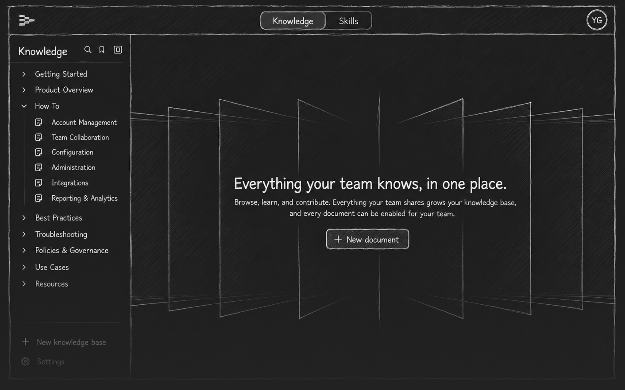 Knowledge bases splash—Everything your team knows, in one place